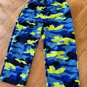Boys The Children’s Place Flannel Pajama Pants in Blue and Yellow Camouflage